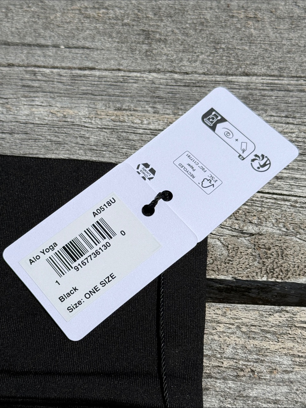 ALO Yoga Performance Conquer Headband Black NWT 🖤 - Picture 2 of 5